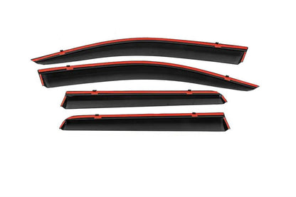 Window Deflectors with Chrome Trim Niken Luxury (4 pcs) for Mitsubishi Outlander 2012-2021 - image 3