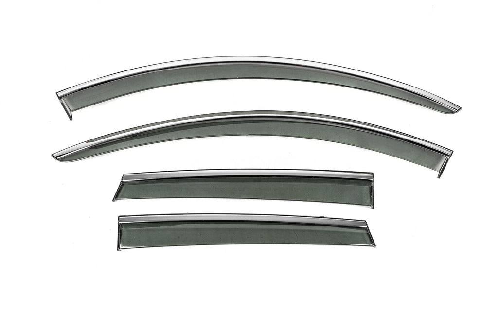 Window Deflectors with Chrome Trim Niken Luxury (4 pcs) for Mazda CX-5 2012-2017 - image 5