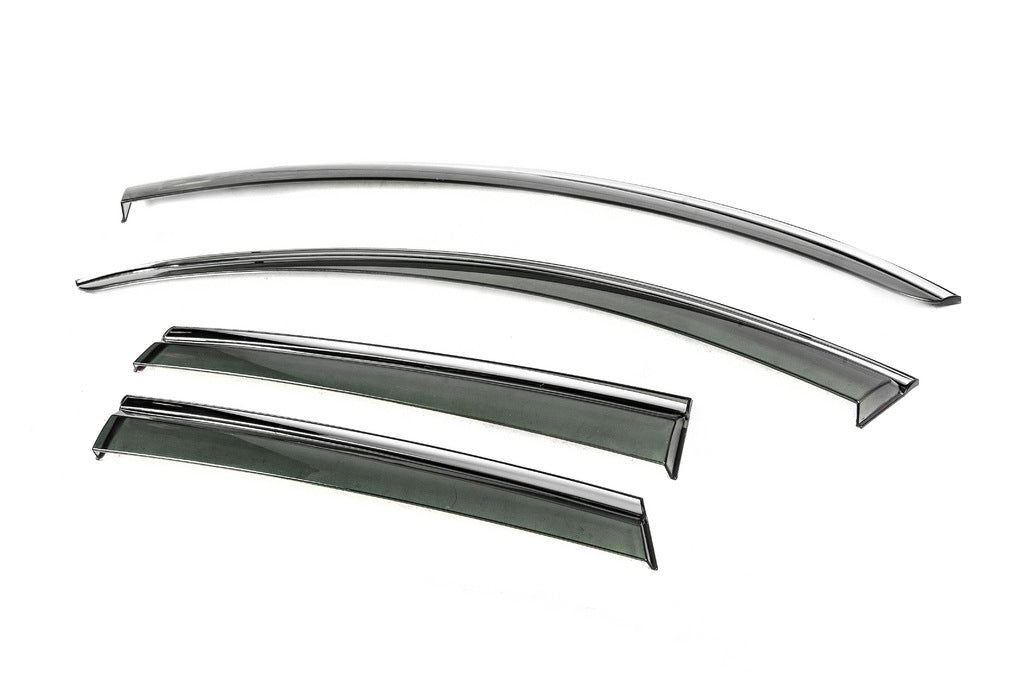 Window Deflectors with Chrome Trim Niken Luxury (4 pcs) for Mazda CX-5 2012-2017 - image 6