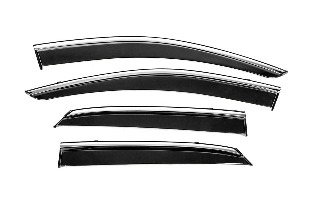 Window Deflectors with Chrome Trim Niken Luxury (4 pcs) for Lexus RX 2016-2022 - image 1