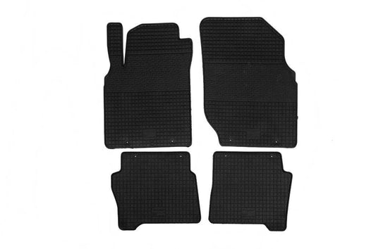Rubber mats (4 pcs., Polytep) for Nissan Almera N16 2000-2006 - Reelken Auto