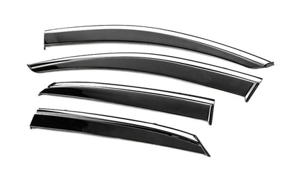 Window Deflectors with Chrome Trim Niken Luxury (4 pcs) for Lexus RX 2016-2022 - image 2