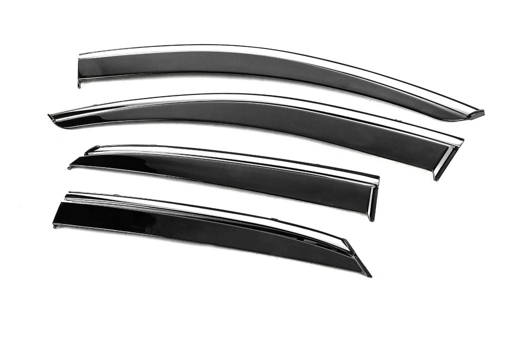 Window Deflectors with Chrome Trim Niken Luxury (4 pcs) for Lexus RX 2016-2022 - image 2