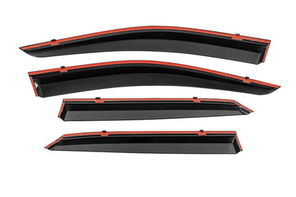 Window Deflectors with Chrome Trim Niken Luxury (4 pcs) for Lexus RX 2016-2022 - image 3