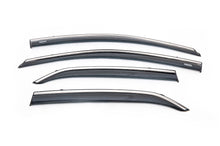 Window deflectors with chrome trim (4 pcs, Niken) for Toyota Corolla 2007-2013 - image 2