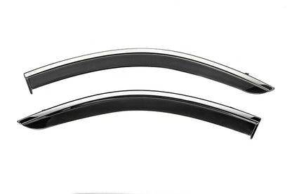 Window Deflectors with Chrome Trim Niken Luxury (2 pcs) for Renault Dokker 2013-2022 - image 2