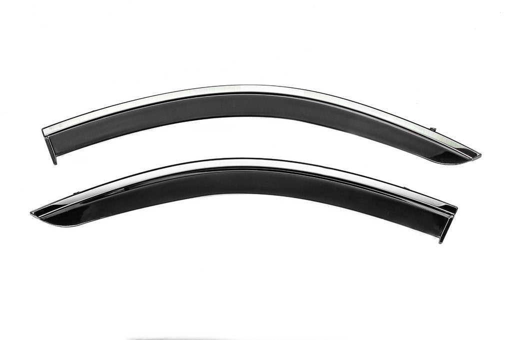 Window Deflectors with Chrome Trim Niken Luxury (2 pcs) for Renault Dokker 2013-2022 - image 2