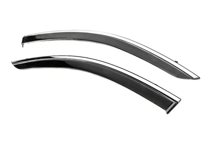 Window Deflectors with Chrome Trim Niken Luxury (2 pcs) for Dacia Dokker 2013-2022 - image 3