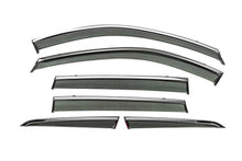Window Deflectors with Chrome Trim Niken Luxury (For X-trail, 6 pcs) for Nissan X-trail T33/Rogue 2022- - image 1