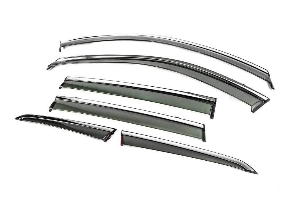 Window Deflectors with Chrome Trim Niken Luxury (For X-trail, 6 pcs) for Nissan X-trail T33/Rogue 2022- - image 2