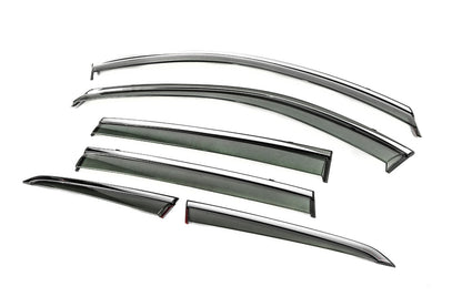 Window Deflectors with Chrome Trim Niken Luxury (For X-trail, 6 pcs) for Nissan X-trail T33/Rogue 2022- - image 2