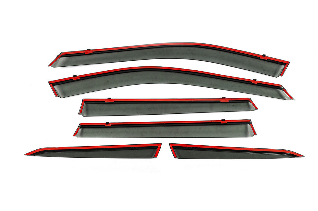 Window Deflectors with Chrome Trim Niken Luxury (For X-trail, 6 pcs) for Nissan X-trail T33/Rogue 2022- - image 3