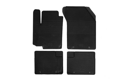 Rubber Floor Mats (4 pcs, Polytep) for Suzuki SX4 S-Cross 2013-2016 - image 1