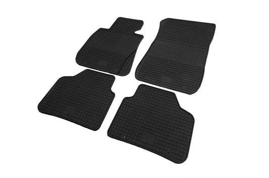 Rubber mats (4 pcs., Polytep) for BMW 1 series E81/82/87/88 2004-2011 - Reelken Auto