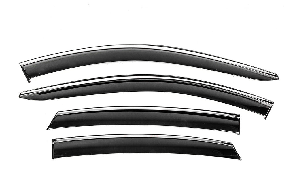 Window Deflectors with Chrome Trim Niken Luxury (4 pcs) for Nissan Ariya 2022- - image 3
