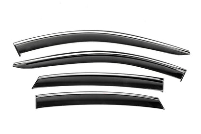 Window Deflectors with Chrome Trim Niken Luxury (4 pcs) for Nissan Ariya 2022- - image 3