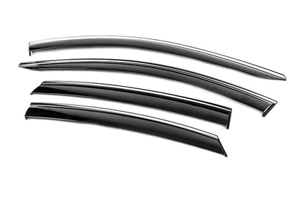 Window Deflectors with Chrome Trim Niken Luxury (4 pcs) for Nissan Ariya 2022- - image 6