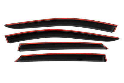 Window Deflectors with Chrome Trim Niken Luxury (4 pcs) for Nissan Ariya 2022- - image 7