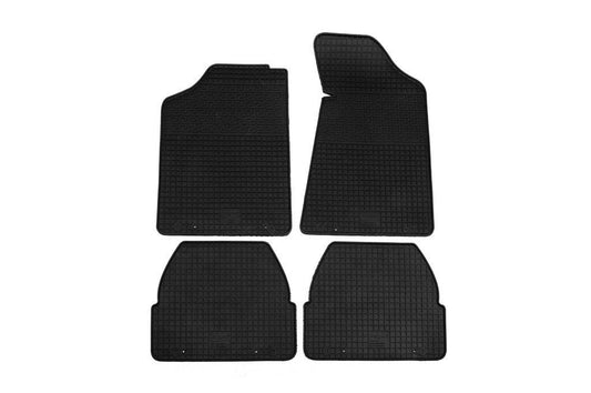 Rubber mats (4 pcs., Polytep) for Audi 80/90 1987-1996 - Reelken Auto