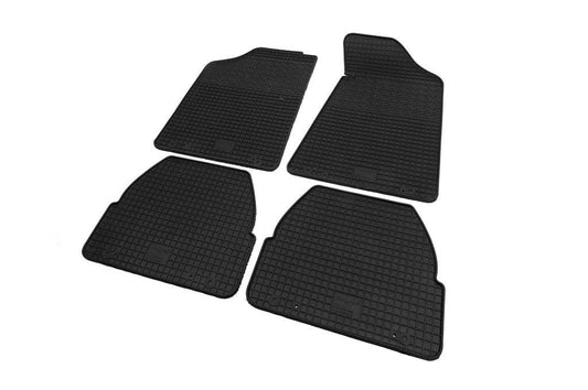 Rubber mats (4 pcs., Polytep) for Audi 80/90 1987-1996 - Reelken Auto