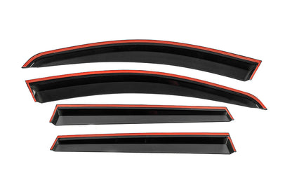 Window Deflectors with Chrome Trim Niken Luxury (4 pcs) for Dacia Duster 2008-2018 - image 3