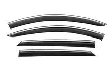 Window Deflectors with Chrome Trim Niken Luxury (4 pcs) for Dacia Logan MCV 2013-2020 - image 1