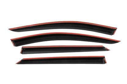 Window Deflectors with Chrome Trim Niken Luxury (4 pcs) for Dacia Logan MCV 2013-2020 - image 3