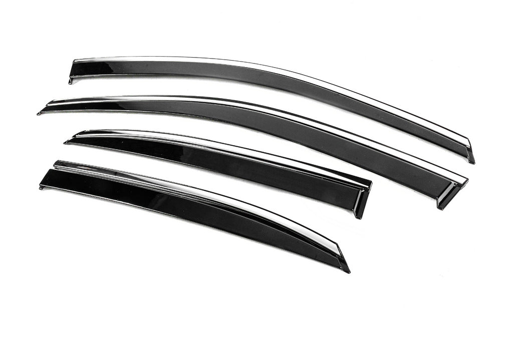 Window Deflectors with Chrome Trim Niken Luxury (4 pcs) for Lexus RX 2009-2015 - image 2