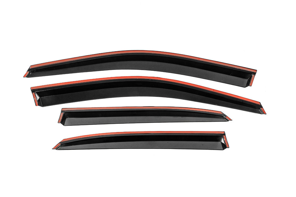 Window Deflectors with Chrome Trim Niken Luxury (4 pcs) for Lexus RX 2009-2015 - image 3