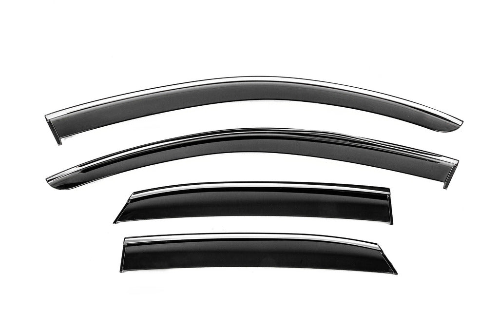 Window Deflectors with Chrome Trim Niken Luxury (4 pcs) for Lexus RX 2022- - image 1