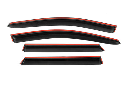 Window Deflectors with Chrome Trim Niken Luxury (4 pcs) for Nissan Qashqai 2014-2021 - image 7