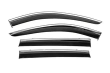 Window Deflectors with Chrome Trim Niken Luxury (4 pcs) for Nissan X-trail T32/Rogue 2014-2021 - image 1