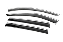 Window Deflectors with Chrome Trim Niken Luxury (4 pcs) for Nissan X-trail T32/Rogue 2014-2021 - image 2