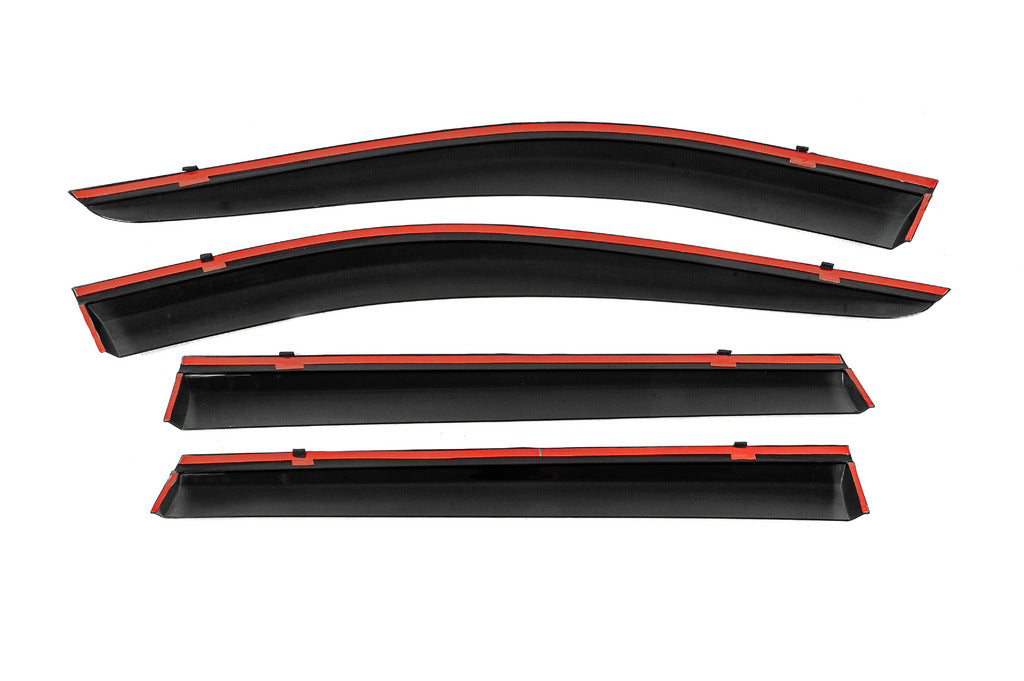 Window Deflectors with Chrome Trim Niken Luxury (4 pcs) for Nissan X-trail T32/Rogue 2014-2021 - image 3