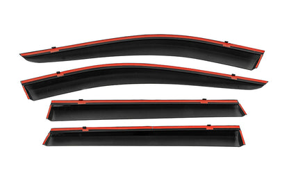 Window Deflectors with Chrome Trim Niken Luxury (4 pcs) for Nissan X-trail T32/Rogue 2014-2021 - image 3