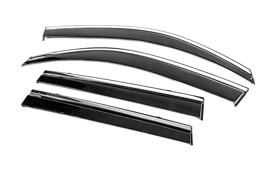 Window Deflectors with Chrome Trim Niken Luxury (4 pcs) for Nissan X-trail T31 2007-2014 - image 2