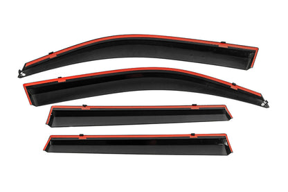 Window Deflectors with Chrome Trim Niken Luxury (4 pcs) for Nissan X-trail T31 2007-2014 - image 3