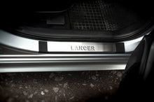 Door Sill Protectors Stainless Steel Omsa 4 pcs for Mitsubishi Lancer X 2008- - image 1