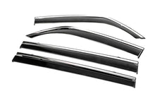 Window Deflectors with Chrome Trim Niken Luxury (4 pcs) for Mitsubishi Pajero Wagon IV 2006-2021 - image 2