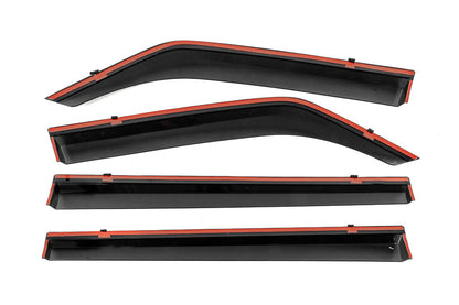 Window Deflectors with Chrome Trim Niken Luxury (4 pcs) for Mitsubishi Pajero Wagon IV 2006-2021 - image 3