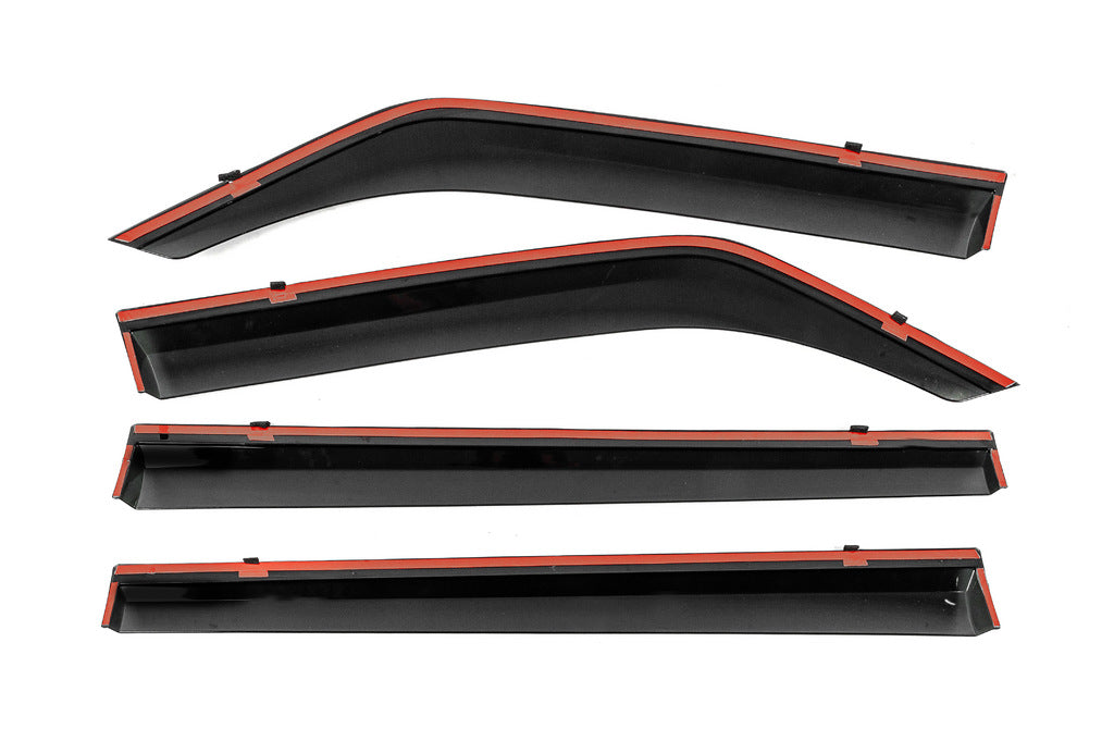 Window Deflectors with Chrome Trim Niken Luxury (4 pcs) for Mitsubishi Pajero Wagon IV 2006-2021 - image 3