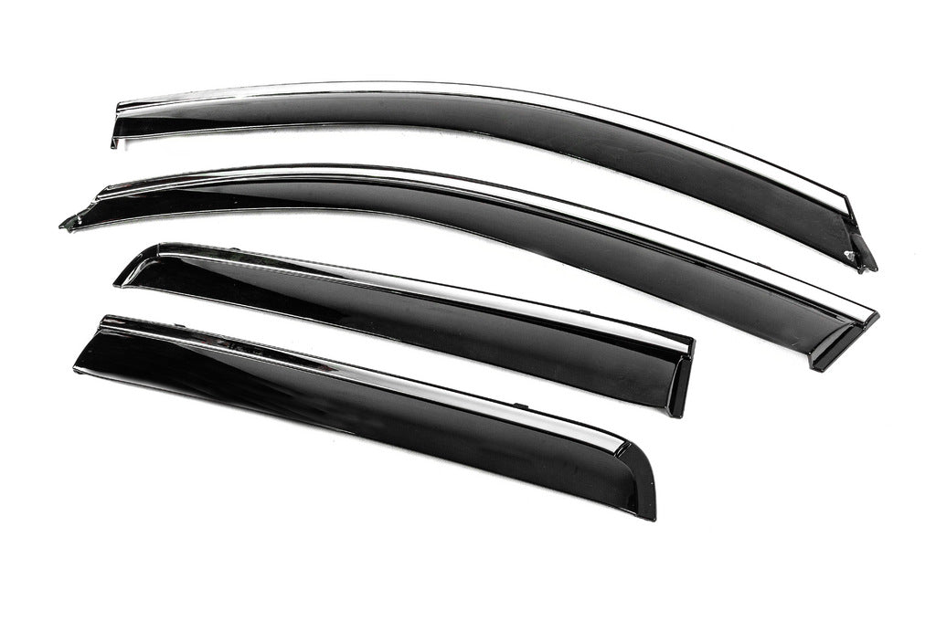 Window Deflectors with Chrome Trim Niken Luxury (4 pcs) for Mitsubishi Outlander 2006-2012 - image 2