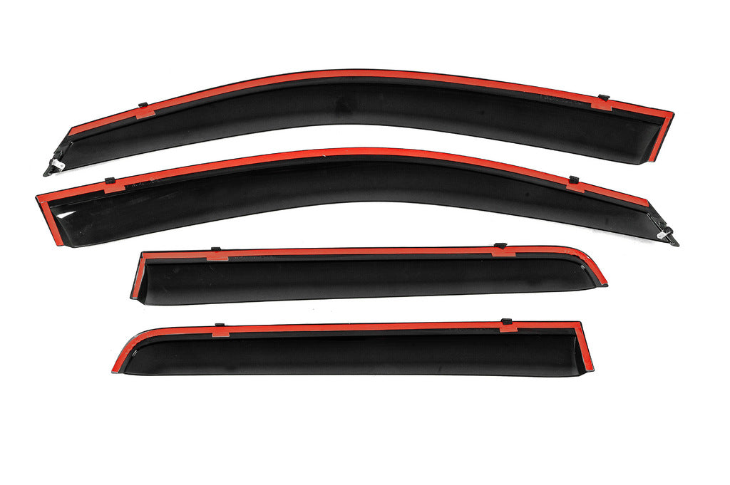 Window Deflectors with Chrome Trim Niken Luxury (4 pcs) for Mitsubishi Outlander 2006-2012 - image 3