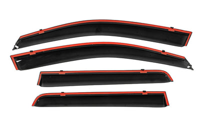 Window Deflectors with Chrome Trim Niken Luxury (4 pcs) for Mitsubishi Outlander 2006-2012 - image 3