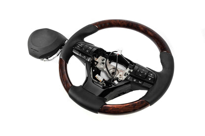 Steering wheel assembly (with heating, wood finish) for Lexus LX570/450d 2008-2022 - image 7