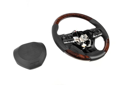 Steering wheel assembly (with heating, wood finish) for Lexus GX460 2009-2023 - image 8