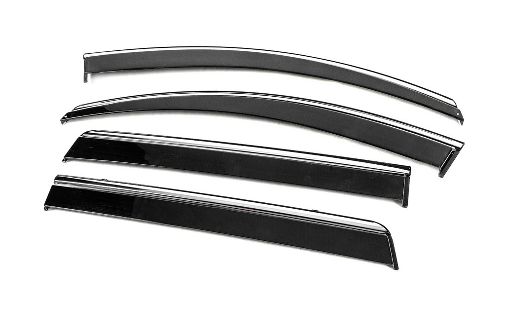 Window Deflectors with Chrome Trim Niken Luxury (4 pcs) for Mitsubishi Pajero Sport 2015- - image 2