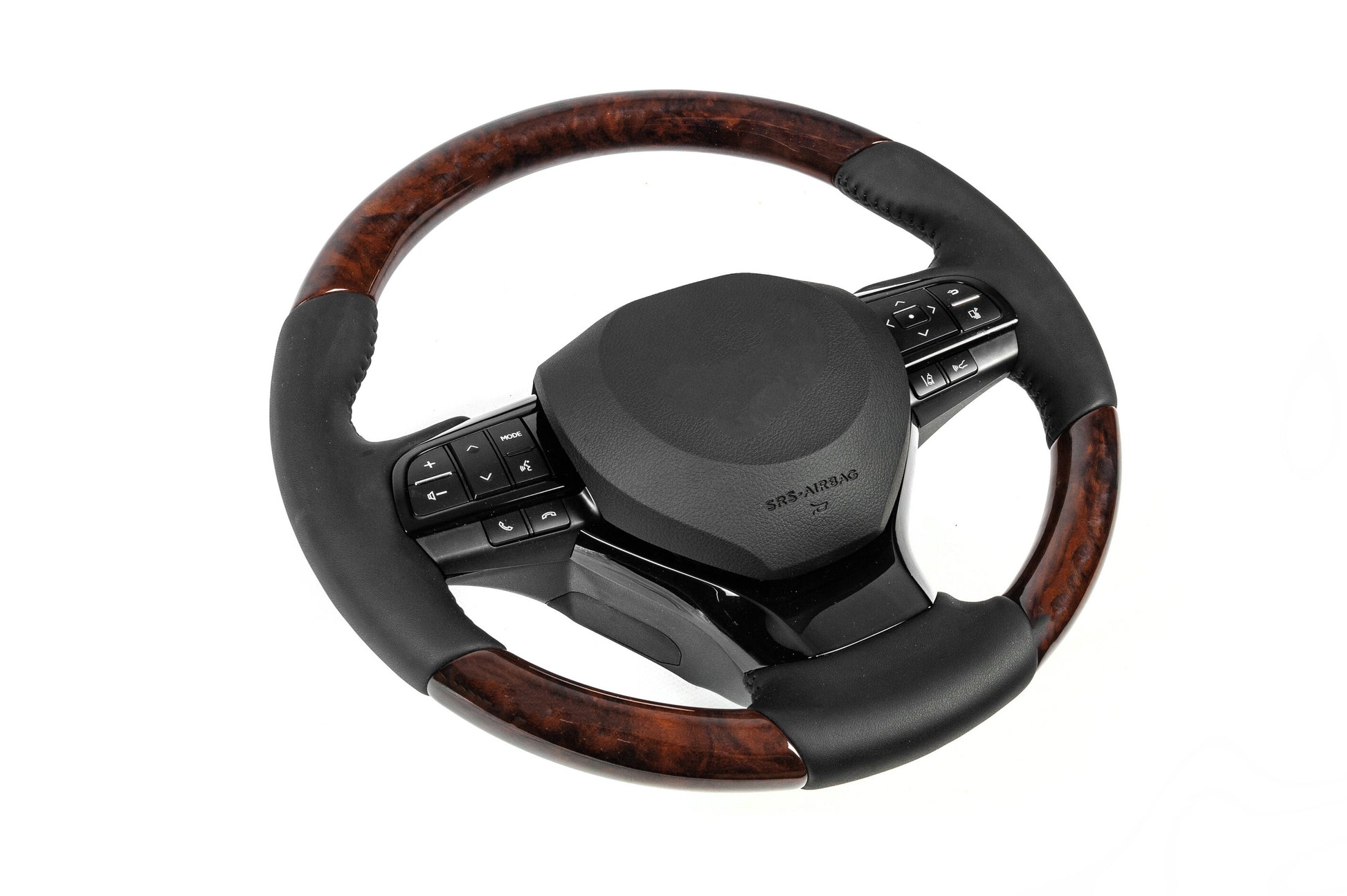 Steering wheel assembly (with heating, wood finish) for Lexus LX570/450d 2008-2022 - image 5