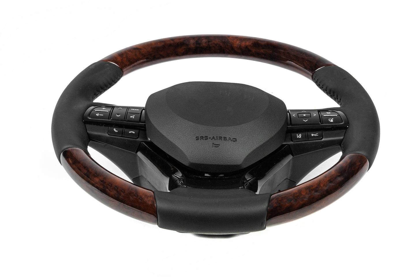 Steering wheel assembly (with heating, wood finish) for Lexus LX570/450d 2008-2022 - image 2