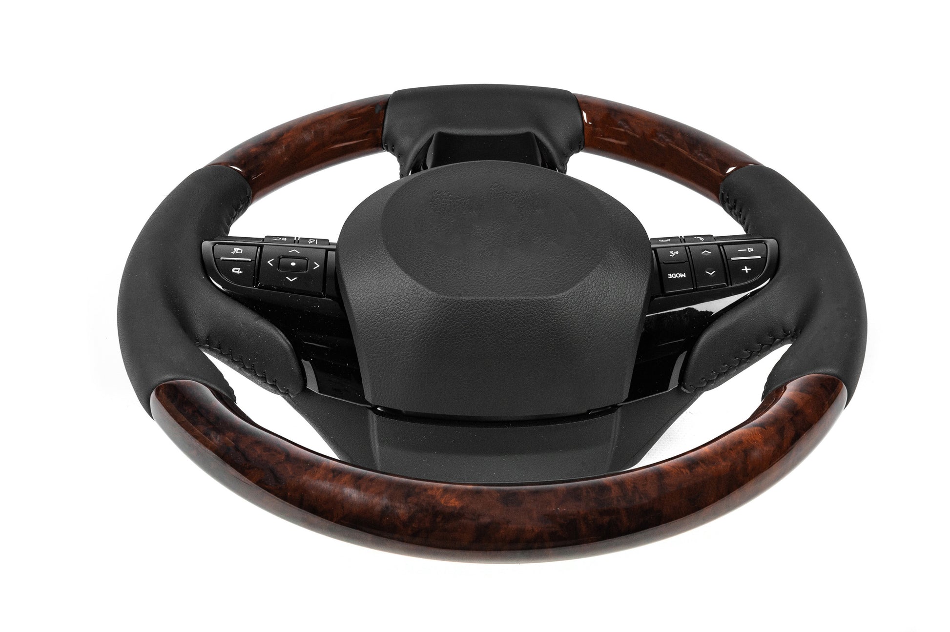 Steering wheel assembly (with heating, wood finish) for Lexus LX570/450d 2008-2022 - image 4